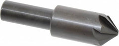 Hertel - 3/4" Head Diam, 1/2" Shank Diam, 6 Flute 90° High Speed Steel Countersink - Exact Tool & Supply