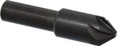 Hertel - 1/2" Head Diam, 3/8" Shank Diam, 6 Flute 82° High Speed Steel Countersink - Exact Tool & Supply
