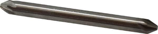 Hertel - 3/16" Head Diam, 3/16" Shank Diam, 6 Flute 60° High Speed Steel Countersink - 2" OAL, Straight Shank - Exact Tool & Supply