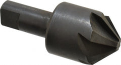 Hertel - 1-1/2" Head Diam, 3/4" Shank Diam, 6 Flute 90° High Speed Steel Countersink - Exact Tool & Supply