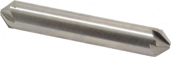 Hertel - 1/2" Head Diam, 1/2" Shank Diam, 6 Flute 90° High Speed Steel Countersink - Exact Tool & Supply