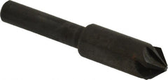 Hertel - 3/8" Head Diam, 1/4" Shank Diam, 6 Flute 90° High Speed Steel Countersink - Exact Tool & Supply