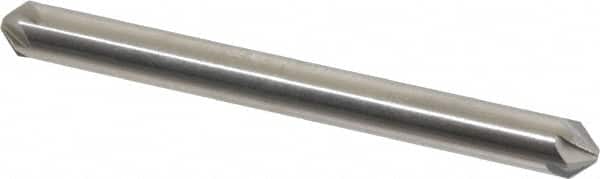 Hertel - 3/16" Head Diam, 3/16" Shank Diam, 6 Flute 90° High Speed Steel Countersink - Exact Tool & Supply