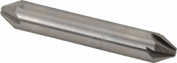 Hertel - 1/2" Head Diam, 1/2" Shank Diam, 6 Flute 60° High Speed Steel Countersink - Exact Tool & Supply