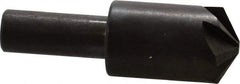 Hertel - 7/8" Head Diam, 1/2" Shank Diam, 6 Flute 120° High Speed Steel Countersink - 2-3/4" OAL, 0.14" Nose Diam, Straight Shank - Exact Tool & Supply