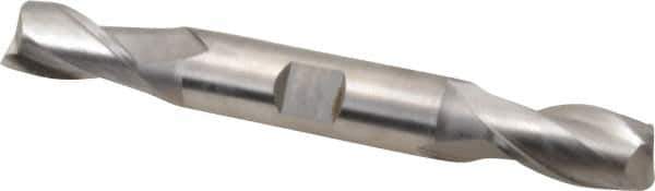 Hertel - 15mm, 1-1/8" LOC, 5/8" Shank Diam, 4-1/2" OAL, 2 Flute, Cobalt Square End Mill - Double End, Uncoated, Centercutting - Exact Tool & Supply