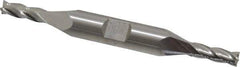 Hertel - 5mm, 9/16" LOC, 3/8" Shank Diam, 3-1/4" OAL, 4 Flute, Cobalt Square End Mill - Double End, Uncoated - Exact Tool & Supply