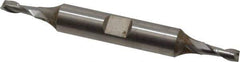 Hertel - 4mm, 7/16" LOC, 3/8" Shank Diam, 3-1/8" OAL, 2 Flute, Cobalt Square End Mill - Double End, Uncoated, Centercutting - Exact Tool & Supply