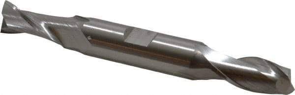 Hertel - 14mm, 1-1/8" LOC, 5/8" Shank Diam, 4-1/2" OAL, 2 Flute, Cobalt Square End Mill - Double End, Uncoated, Centercutting - Exact Tool & Supply