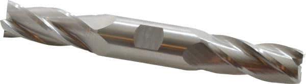 Hertel - 20mm, 1-7/8" LOC, 7/8" Shank Diam, 6-1/8" OAL, 4 Flute, High Speed Steel Square End Mill - Double End, Uncoated - Exact Tool & Supply