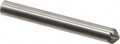 Hertel - 3/16" Head Diam, 3/16" Shank Diam, 6 Flute 100° Solid Carbide Countersink - Exact Tool & Supply