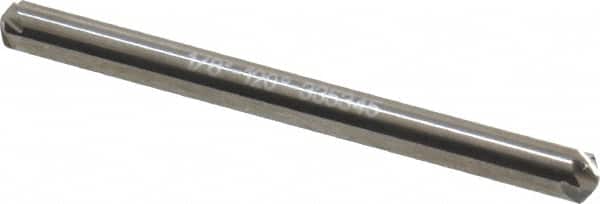 Hertel - 1/8" Head Diam, 1/8" Shank Diam, 6 Flute 120° Solid Carbide Countersink - Exact Tool & Supply