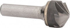 Hertel - 1" Head Diam, 1/2" Shank Diam, 6 Flute 120° Solid Carbide Countersink - Exact Tool & Supply