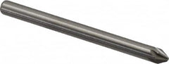Hertel - 1/8" Head Diam, 1/8" Shank Diam, 6 Flute 60° Solid Carbide Countersink - Exact Tool & Supply