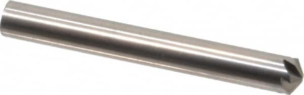Hertel - 3/16" Head Diam, 3/16" Shank Diam, 6 Flute 120° Solid Carbide Countersink - Exact Tool & Supply