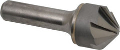 Hertel - 1" Head Diam, 1/2" Shank Diam, 6 Flute 100° Solid Carbide Countersink - Exact Tool & Supply