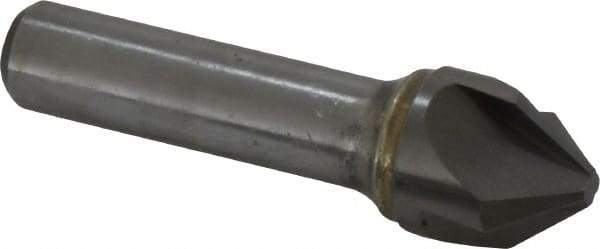 Hertel - 3/4" Head Diam, 3/4" Shank Diam, 4 Flute 82° Solid Carbide Countersink - 3-1/2" OAL, Straight Shank - Exact Tool & Supply