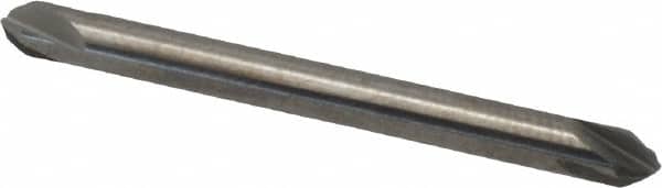 Hertel - 1/8" Head Diam, 1/8" Shank Diam, 4 Flute 60° Solid Carbide Countersink - Exact Tool & Supply