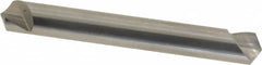 Hertel - 1/4" Head Diam, 1/4" Shank Diam, 1 Flute 120° Solid Carbide Countersink - Exact Tool & Supply
