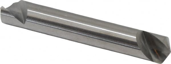 Hertel - 3/8" Head Diam, 3/8" Shank Diam, 1 Flute 120° Solid Carbide Countersink - Exact Tool & Supply