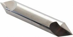 Hertel - 5/8" Head Diam, 5/8" Shank Diam, 1 Flute 60° Solid Carbide Countersink - Exact Tool & Supply