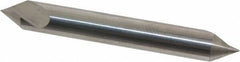 Hertel - 1/4" Head Diam, 1/4" Shank Diam, 1 Flute 60° Solid Carbide Countersink - 2" OAL, Straight Shank - Exact Tool & Supply