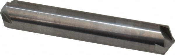 Hertel - 1/2" Head Diam, 1/2" Shank Diam, 4 Flute 120° Solid Carbide Countersink - Exact Tool & Supply