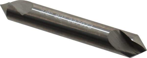 Hertel - 3/8" Head Diam, 3/8" Shank Diam, 1 Flute 82° Solid Carbide Countersink - 2-1/2" OAL, Straight Shank - Exact Tool & Supply