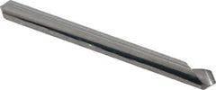 Hertel - 1/8" Head Diam, 1/8" Shank Diam, 1 Flute 90° Solid Carbide Countersink - Exact Tool & Supply