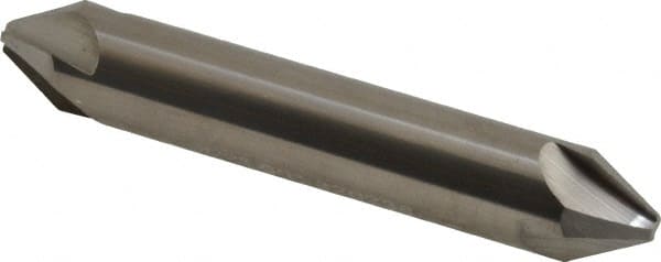 Hertel - 1/2" Head Diam, 1/2" Shank Diam, 4 Flute 60° Solid Carbide Countersink - Exact Tool & Supply