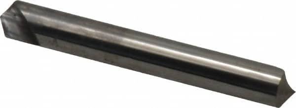 Hertel - 1/4" Head Diam, 1/4" Shank Diam, 1 Flute 110° Solid Carbide Countersink - Exact Tool & Supply