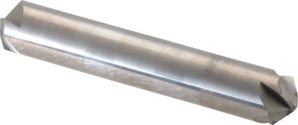 Hertel - 1/2" Head Diam, 1/2" Shank Diam, 4 Flute 110° Solid Carbide Countersink - 3" OAL, Straight Shank - Exact Tool & Supply