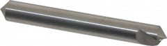 Hertel - 1/4" Head Diam, 1/4" Shank Diam, 1 Flute 100° Solid Carbide Countersink - Exact Tool & Supply