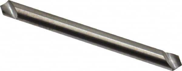 Hertel - 1/8" Head Diam, 1/8" Shank Diam, 1 Flute 100° Solid Carbide Countersink - Exact Tool & Supply