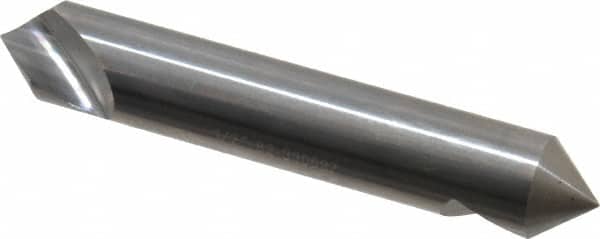 Hertel - 1/2" Head Diam, 1/2" Shank Diam, 1 Flute 82° Solid Carbide Countersink - Exact Tool & Supply