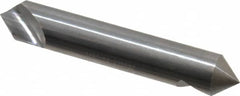 Hertel - 1/2" Head Diam, 1/2" Shank Diam, 1 Flute 82° Solid Carbide Countersink - Exact Tool & Supply