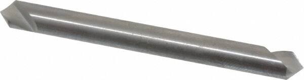 Hertel - 3/16" Head Diam, 3/16" Shank Diam, 1 Flute 90° Solid Carbide Countersink - Exact Tool & Supply