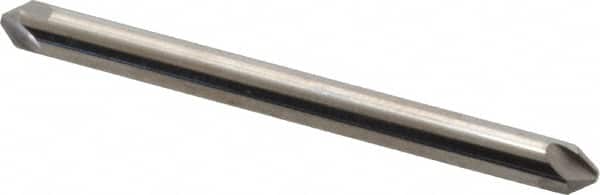 Hertel - 1/8" Head Diam, 1/8" Shank Diam, 4 Flute 82° Solid Carbide Countersink - Exact Tool & Supply