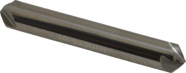 Hertel - 3/8" Head Diam, 3/8" Shank Diam, 4 Flute 100° Solid Carbide Countersink - Exact Tool & Supply