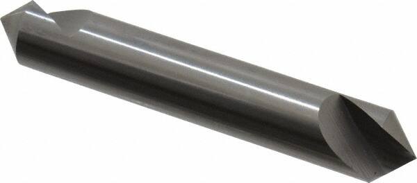 Hertel - 1/2" Head Diam, 1/2" Shank Diam, 1 Flute 90° Solid Carbide Countersink - Exact Tool & Supply