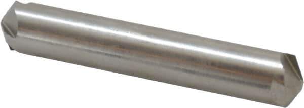 Hertel - 1/2" Head Diam, 1/2" Shank Diam, 4 Flute 120° High Speed Steel Countersink - 3" OAL, Straight Shank - Exact Tool & Supply