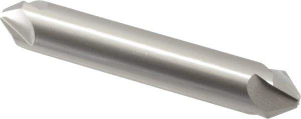Hertel - 1/2" Head Diam, 1/2" Shank Diam, 4 Flute 82° High Speed Steel Countersink - 3" OAL, Straight Shank - Exact Tool & Supply