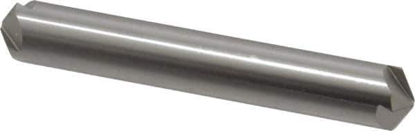 Hertel - 3/8" Head Diam, 3/8" Shank Diam, 4 Flute 120° High Speed Steel Countersink - 2-1/2" OAL, Straight Shank - Exact Tool & Supply