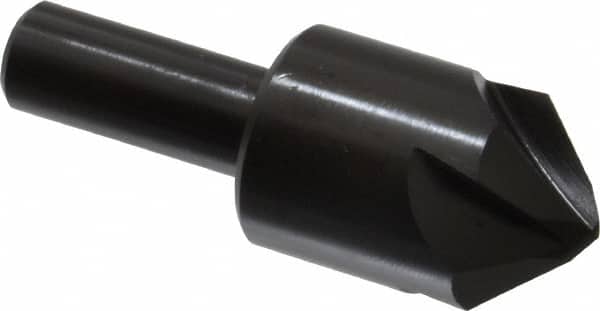 Hertel - 1" Head Diam, 1/2" Shank Diam, 4 Flute 90° High Speed Steel Countersink - Exact Tool & Supply