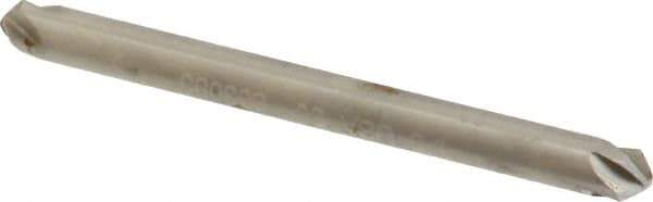 Hertel - 1/8" Head Diam, 1/8" Shank Diam, 4 Flute 90° High Speed Steel Countersink - 1-1/2" OAL, Straight Shank - Exact Tool & Supply