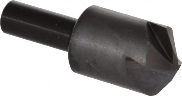 Hertel - 1" Head Diam, 1/2" Shank Diam, 4 Flute 110° High Speed Steel Countersink - Exact Tool & Supply