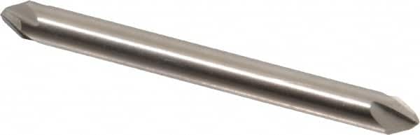 Hertel - 3/16" Head Diam, 3/16" Shank Diam, 4 Flute 60° High Speed Steel Countersink - Exact Tool & Supply
