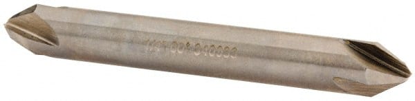 Hertel - 1/4" Head Diam, 1/4" Shank Diam, 4 Flute 60° High Speed Steel Countersink - Exact Tool & Supply