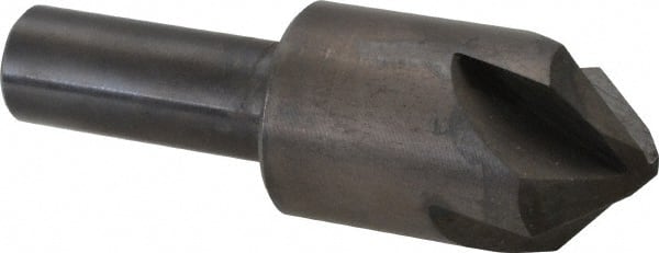 Hertel - 7/8" Head Diam, 1/2" Shank Diam, 4 Flute 90° High Speed Steel Countersink - Exact Tool & Supply