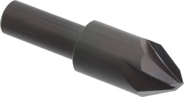 Hertel - 3/4" Head Diam, 1/2" Shank Diam, 4 Flute 60° High Speed Steel Countersink - Exact Tool & Supply